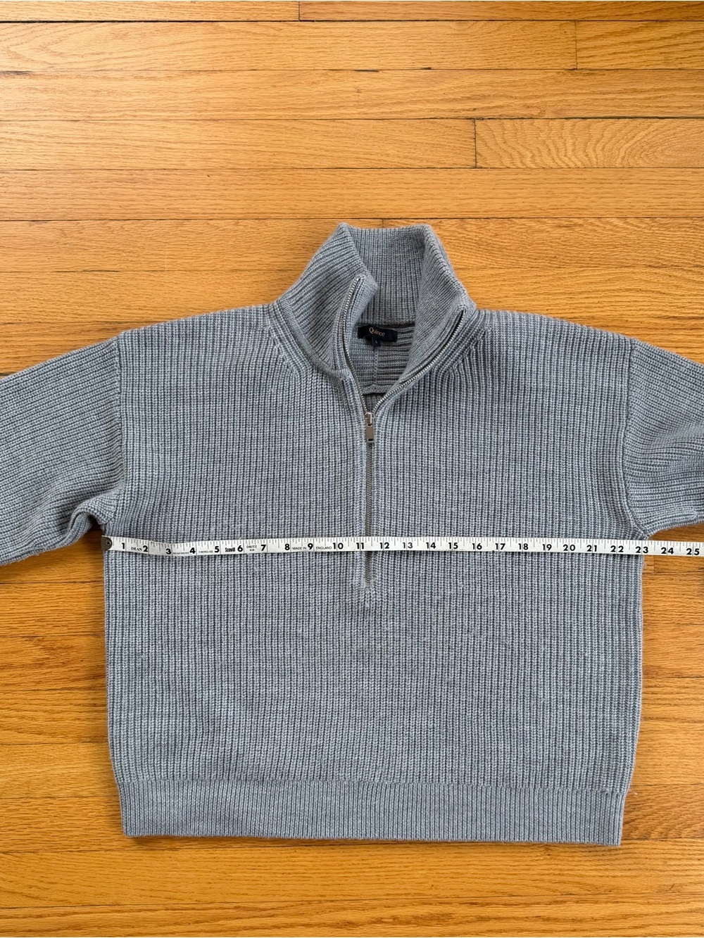 Quince Australian Merino half zip L - Picture 10 of 12